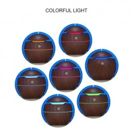 Essential oil diffuser with aroma USB ultrasonic humidifier for home aroma diffuser steam diffuser 7-color LED light 130 ML office
