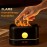 3D Flame Humidifier Portable Silent Aromatherapy Essential Oil Diffuser With Flame Night Light For Home Office Kids Bedroom 250ml Cool Mist Humidifie
