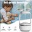 Anti-Gravity Humidifier for Bedroom Air Humidifier with Water Drop Levitating Countercurrent 500ml Smart Ultrasonic Cool Mist Humidifier with Light 2 Modes for Home Office Energy-Saving
