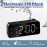 1pc Dynamic RGB Color Changing FM Radio Digital Alarm Clock with Sleep Timer and Dual Alarm - 8 Colors 12/24H Electronic LED Clock
