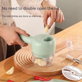 3 IN 1 Wireless Electric Garlic Chopper Crusher Automatic Egg Whisk USB Rechargeable Blender Mini Hand Mixer Milk Cream Beater Kitchen Food Mixer Masher
