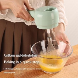 3 IN 1 Wireless Electric Garlic Chopper Crusher Automatic Egg Whisk USB Rechargeable Blender Mini Hand Mixer Milk Cream Beater Kitchen Food Mixer Masher
