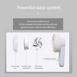 Rechargeable Portable Electric Lint Remover Effective Lint Shaver For Clothing Furniture Carpet Lint Balls Bobbles, Pill Fuzz Remover. Includes Cleaning Machine Brush And A Usb Cable
