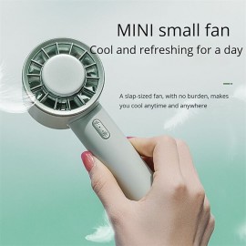 Rechargeable Cooling Fan Semiconductor Refrigeration Mini Handheld Fan Portable Usb 2200mah Battery Outdoor Handheld Fan
