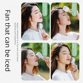 Rechargeable Cooling Fan Semiconductor Refrigeration Mini Handheld Fan Portable Usb 2200mah Battery Outdoor Handheld Fan
