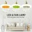 1pc Ceiling Fan With Light, Modern 18inch Remote Control Enclosed Low Profile Ceiling Fan With Light 3 Speed LED Dimming 3 Colors 8 Invisible Bladeless Flush Mount Fan Light Bedroom, Offices
