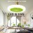 1pc Ceiling Fan With Light, Modern 18inch Remote Control Enclosed Low Profile Ceiling Fan With Light 3 Speed LED Dimming 3 Colors 8 Invisible Bladeless Flush Mount Fan Light Bedroom, Offices
