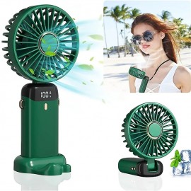 Mini Handheld Fan Portable Personal Fan Hanging Neck Fan 90 Adjustable USB Rechargeable Small Desk Fan 5 For Home Office Travel
