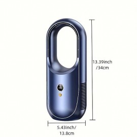 Desktop Leafless Fan Home Personal Dormitory Bedhead Office Desktop USB Charging Silent Cool Electric Fan Small Appliances
